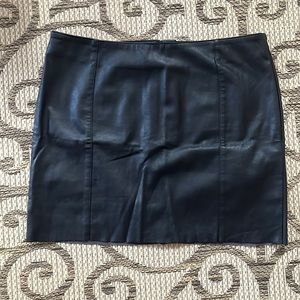 Black mini skirt